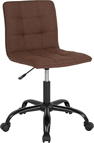 Flash Furniture Sorrento Home and Office Task Chair in Brown Fabric
