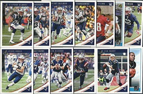 2016, 2017 & 2018 Panini Donruss Football New England Patriots 3 Team Set Lot Gift Pack 33 Cards