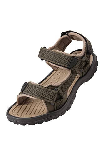 Mountain Warehouse Crete Mens Sandals – Durable Summer Walking Shoes Khaki 12 M US Men