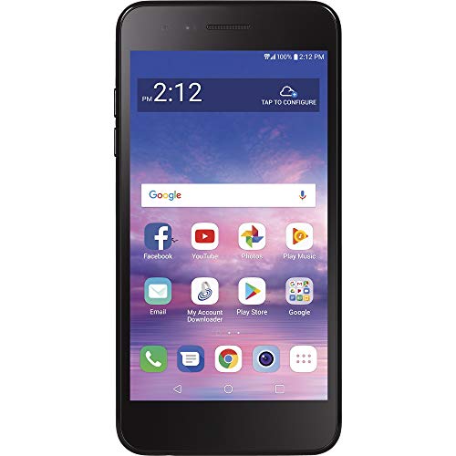 Simple Mobile LG Rebel 4 4G LTE Prepaid Smartphone (Locked) – Black – 16GB – Sim Card Included – GSM