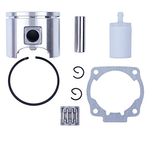 Piston 46MM Ring Pin Fuel Filter Needle Bear Kit Fit Husqvarna 51 55 For Rancher EU1 For Jonsered 2054 2055 Chainsaw