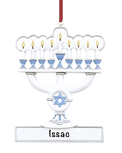 Menorah Ornament 2022 – Polyresin Hanukkah Ornaments for Tree – Unique Jewish Hanukkah Ornaments – Star of David Ornament – Durable Jewish Holiday Ornaments – Hanukkah Gift, Hanukkah Decorations
