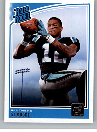 2018 Donruss Football #316 DJ Moore RC Rookie Card Carolina Panthers Rated Rookie Official NFL Trading Card