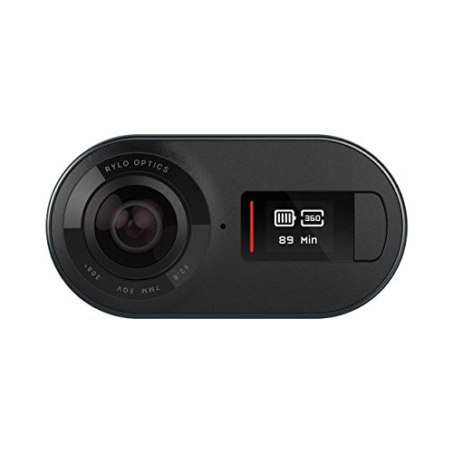 Rylo 5.8K 360 Video Camera – (iPhone + Android) – Breakthrough Stabilization, Includes 16GB SD Card and Everyday Case, Black