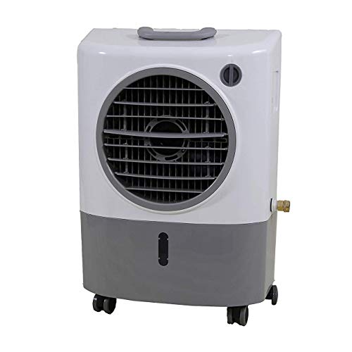 Hessaire Outdoor Portable 500 Square Feet Evaporative Cooler Humidifier with 3 Fan Speeds and Remote Control System – For Outdoors Use Only