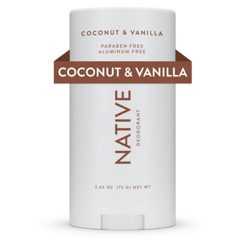 Native Deodorant | Natural Deodorant for Women and Men, Aluminum Free with Baking Soda, Probiotics, Coconut Oil and Shea Butter | Coconut & Vanilla