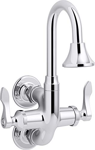KOHLER K-730T70-4AJR-CP Bowe Cannock Triton Commercial Faucet, 1.2 GPM, Polished Chrome