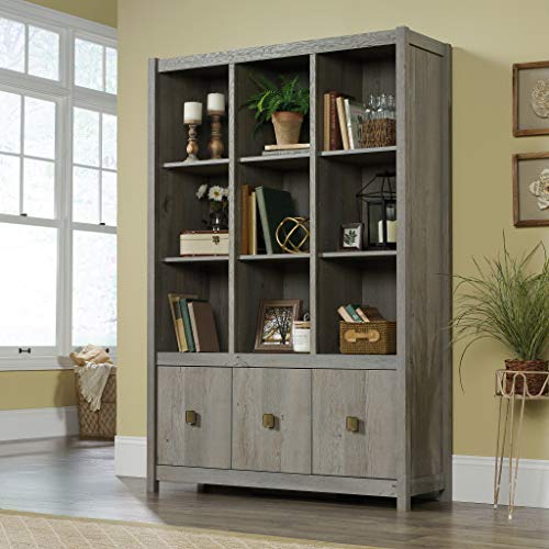 Sauder Cannery Bridge Storage Wall, L: 48.35″ x W: 15.67″ x H: 71.97″, Mystic Oak | The Storepaperoomates Retail Market - Fast Affordable Shopping