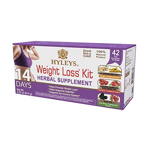 Hyleys 14 Day Weight Loss Tea – 42 Tea Bags (1 Pack), Detox Tea for Cleanse (100% Natural, Sugar Free, Gluten Free and Non-GMO)