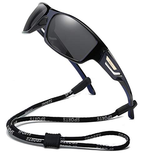 Bevi Polarized Sports Sunglasses TR90 Unbreakable Frame for Men Women Running Cycling Baseball 2518C1