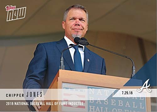 2018 Topps Now #525 Chipper Jones Baseball Card – Inducted into Hall of Fame – Only 701 made!