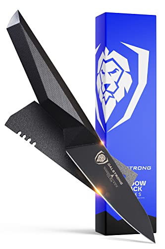 DALSTRONG Paring Knife – 3.75 inch – Shadow Black Series – Black Titanium Nitride Coated – High Carbon – 7CR17MOV-X Vacuum Treated Steel – Sheath – NSF Certified