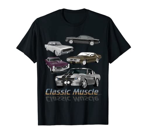 Classic American Muscle Cars Vintage Gift T-shirt