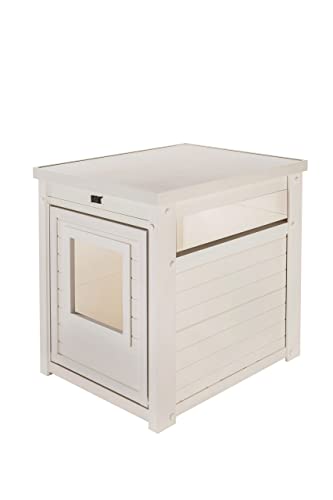 ECOFLEX® LitterLoo Bench Cat Litter Box Cover in Antique White
