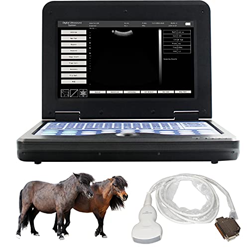 CONTEC Veterinary Portable Ultrasound Scanner For Pregnancy Check On Animals Horse Equine Goat Sheep Dog With 3.5MHz Convex Probe