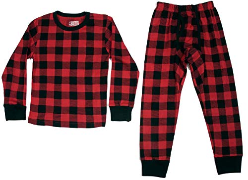 At The Buzzer Thermal Underwear Set for Boys 95366-RED-14-16