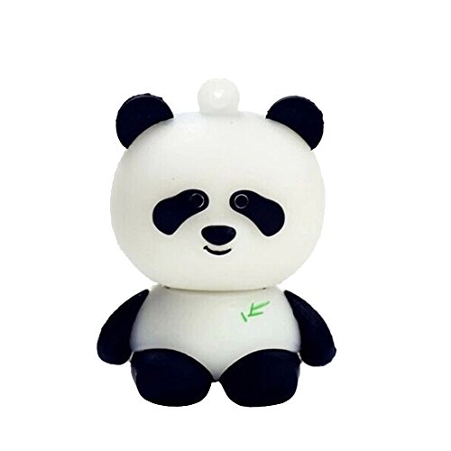 2.0 Panda Bear Black White 64GB USB External Hard Drive Flash Thumb Drive Storage Device Cute Novelty Memory Stick U Disk Cartoon Animal
