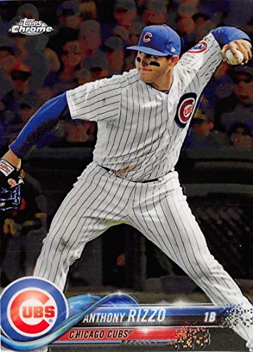 2018 Topps Chrome #49 Anthony Rizzo Chicago Cubs Baseball Card – GOTBASEBALLCARDS