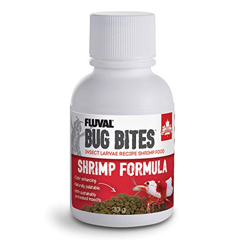 Fluval Bug Bites Fish Food for Shrimp, Granules for Small to Medium Sized Fish, 1.06 oz, A6931, Brown