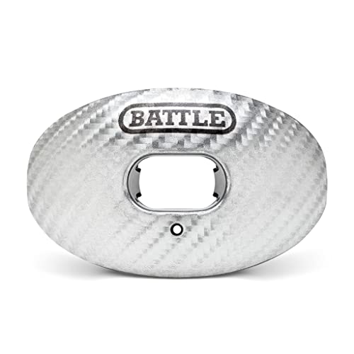 Battle Sports Carbon Chrome Oxygen Mouthguard, Silver