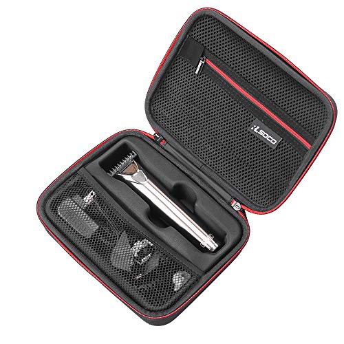 Hard Case for Wahl Clipper Stainless Steel Lithium Ion Plus Beard Trimmer Hair Clippers Shavers 9818 & Works with Wahl Stainless Steel Lithium Ion 2.0+ Slate Beard Trimmer by RLSOCO