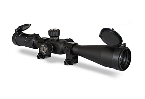 Monstrum G3 6-24×50 First Focal Plane FFP Rifle Scope with Illuminated MOA Reticle and Adjustable Objective (Black)