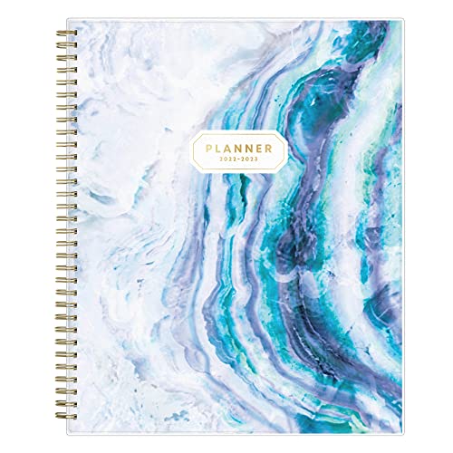 Blue Sky 2022-2023 Academic Year Weekly & Monthly Planner, 8.5″ x 11″, Frosted Flexible Cover, Wirebound, Gemma (118177-A23)