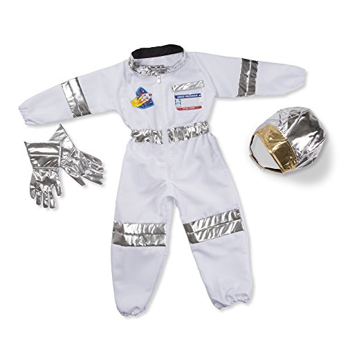 Melissa & Doug Astronaut Costume Role Play Set – Pretend Astronaut Outfit With Realistic Accessories, Astronaut Costume For Kids And Toddlers Ages 3+