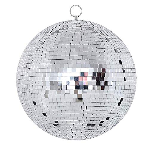 NuLink 8″ Disco Light Mirror Ball with Hanging Ring