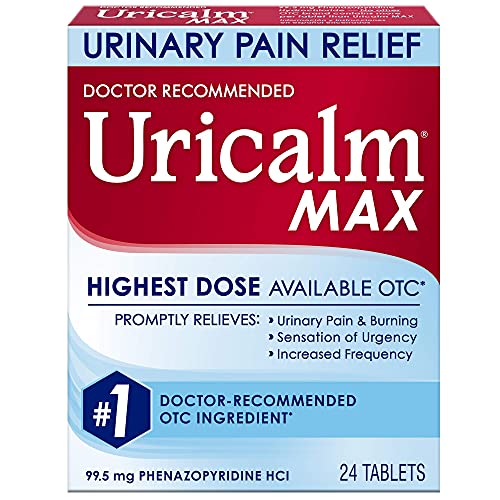 Uricalm Max – Maximum Strength – Prompt Relief of UTI Pain, Burning, Urgency & Increased Frequency – 24 Count