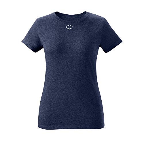 EvoShield Women’s Short Sleeve Tee, Navy – Large