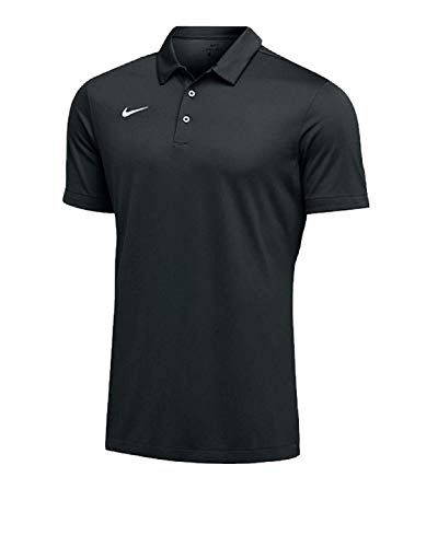 Nike Mens Dri-FIT Short Sleeve Polo Shirt (Medium, Black)