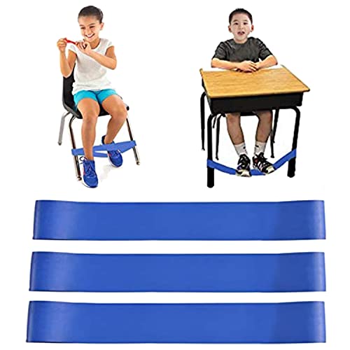 Chair Bands for Kids with Fidgety Feet, Alternative Seating in Classrooms, for Kids with Sensory ADHD ADD Autism and Sensory Needs, Chair Bands Made from Natural Latex, Good Resilience Toughness…