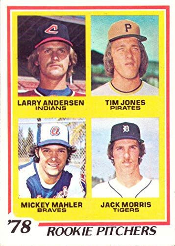 1978 Topps Baseball #703 Larry Anderson/Tim Jones/Mickey Mahler/Jack Morris Rookie Card