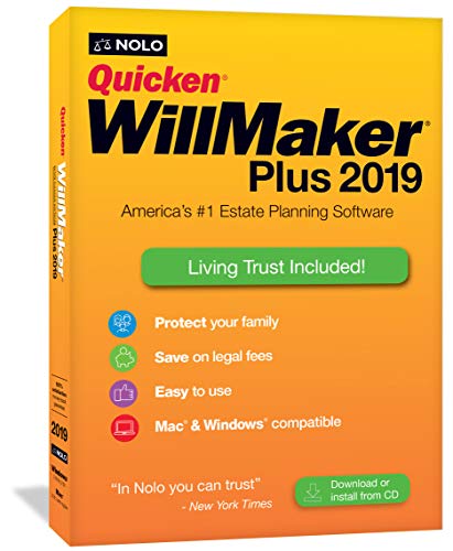 Quicken WillMaker Plus 2019 and Living Trust software