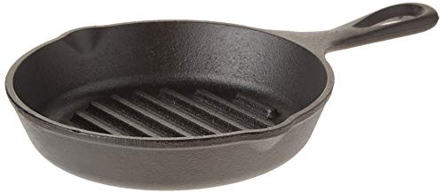 Lodge Cast Iron Grill Pan, 6.5 Inch