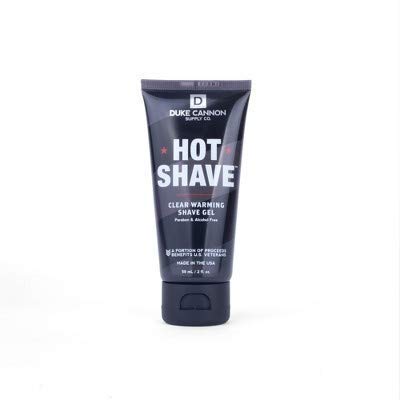 Duke Cannon Hot Shave – Clear Warming Shaving Gel, 2 fl. oz.