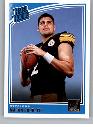 2018 Donruss Football #305 Mason Rudolph RC Rookie Card Pittsburgh Steelers Rated Rookie Official NFL Trading Card