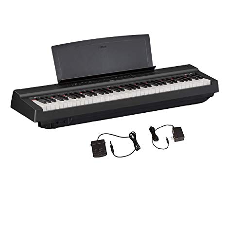Yamaha P121 73-Key Weighted Action Compact Digital Piano, Black