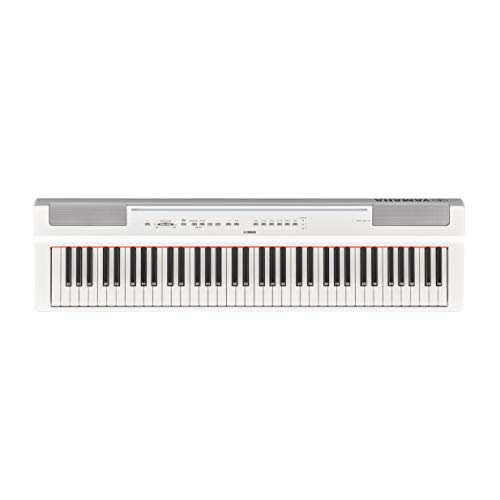 Yamaha P121 73-Key Weighted Action Compact Digital Piano, White