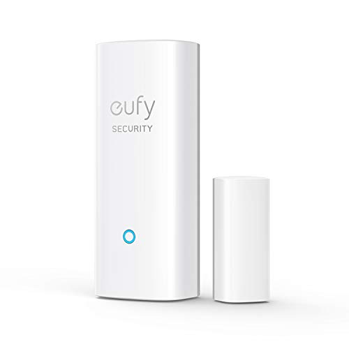 eufy security, Entry Sensor, Detects Opened and Closed Doors or Windows, Sends Alerts, Triggers Siren, 2-Year Battery Life, Indoor-use Only, Requires HomeBase, Optional 24/7 Protection Service