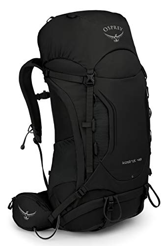 Osprey Kestrel 48 Men’s Backpacking Backpack, Black, Medium/Large