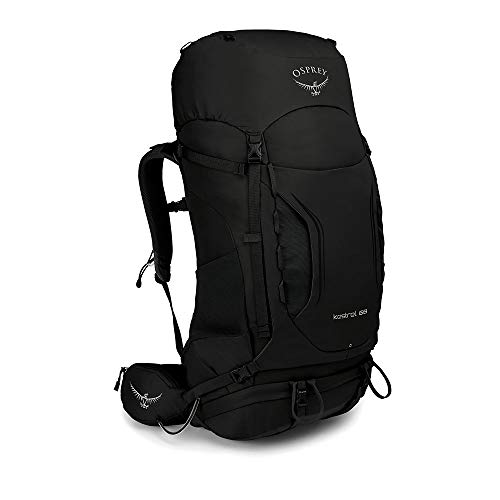 Osprey Kestrel 68 Men’s Backpacking Backpack , Black, Medium/Large