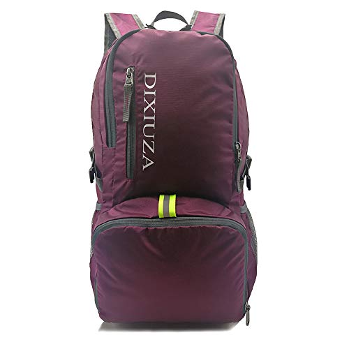 DIXIUZA Lightweight Packable Backpack Water Resistant 35L Daypack for Travel, Cycling, Hiking, Camping, Beach, Outdoors