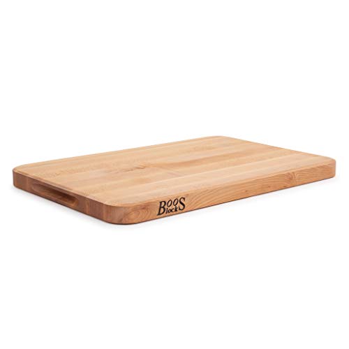 John Boos Block MPL2014125G Chop-N-Slice Select Maple Wood Edge Grain Cutting Board, 20 Inches x 14 Inches x 1.25 Inches
