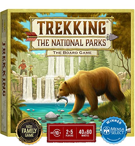 Trekking The National Parks – The Award-Winning Strategy Board Game for Family Night | The Perfect Board Game for National Park Lovers, Kids & Adults | Ages 10 and Up | Easy to Learn