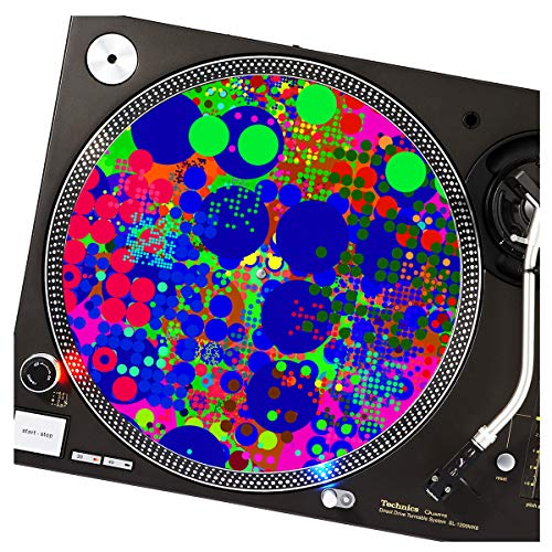Atomic Neon – GLOW Series DJ Turntable Slipmat (glows under black light)