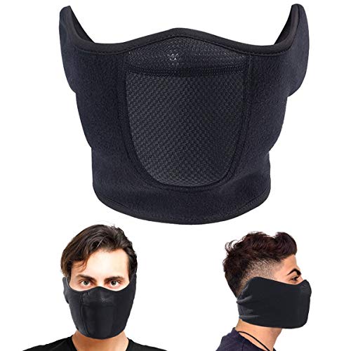 Omenex Balaclava Half Face Mask Windproof Men Women for Skiing Snowboarding Motorcycling Winter Outdoor Sports Highly Breathable (Half-face)