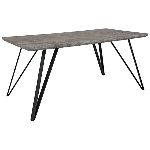 Flash Furniture Cornith 31.5-Inch Dining Table, Faux Concrete Finish (Hgdt01278054)