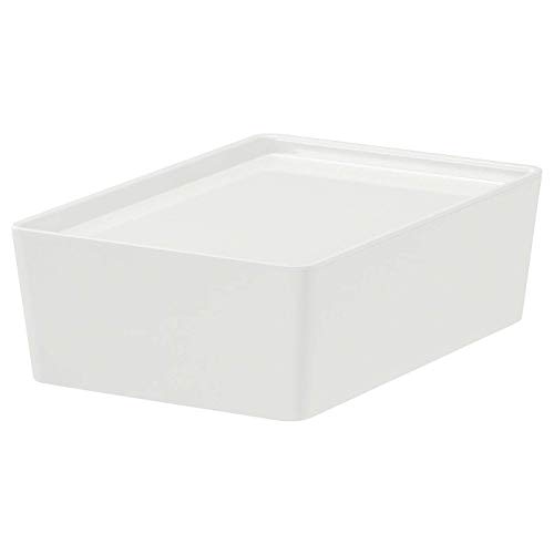 IKEA Kuggis Box with Lid White 202.802.07 Size 7×10 ¼x3 ¼